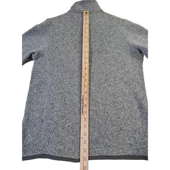 Patagonia Better Sweater 1/4 Zip Sweater Boys XXL 16-18 Gray Fleece Pullover - Picture 8 of 10